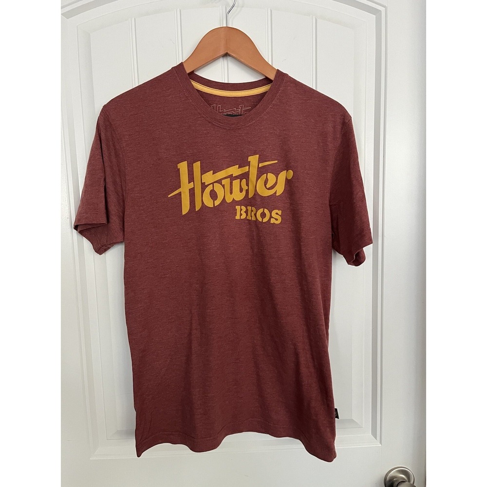 Howler Bros Burgundy T Shirt Men's Size Medium Tee 013